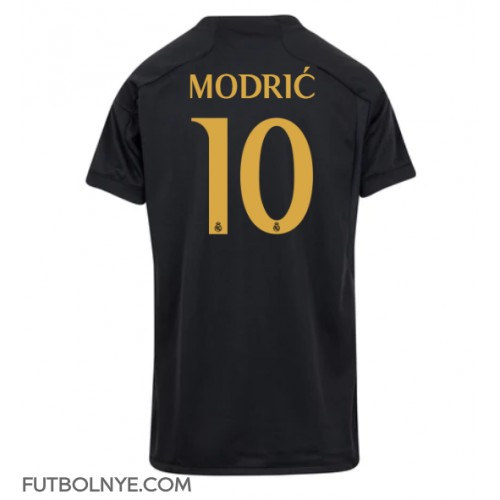 Camiseta Real Madrid Luka Modric #10 Tercera Equipación para mujer 2023-24 manga corta